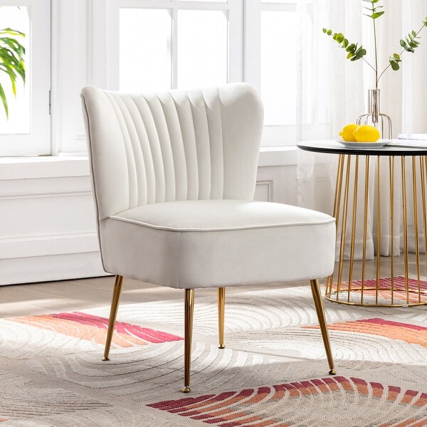 Haven Contemporary Velvet Upholstered Accent Chair