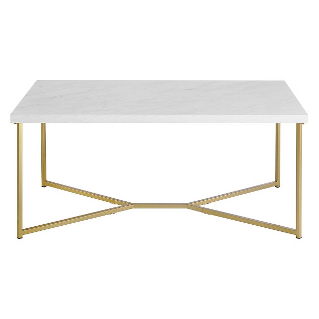 Maxwell Two tone Modern Glam Coffee Table Saracina Home