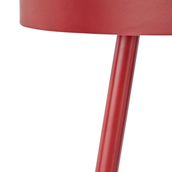 Marcella Paint-Dipped Round Tray-Top Side Table by iNSPIRE Q MODERN