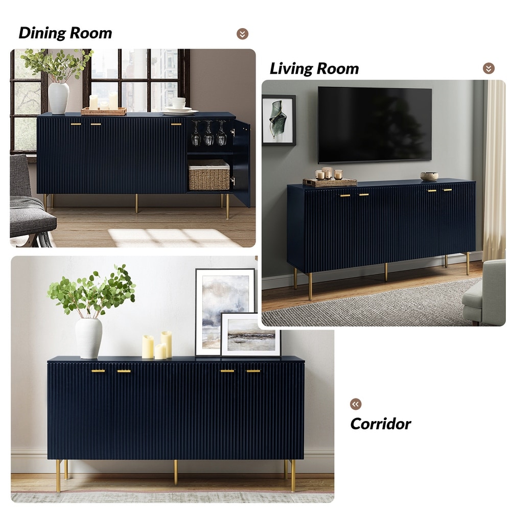 Gilb Modern Storage Sideboard with Adjustable Shelves By HULALA HOME