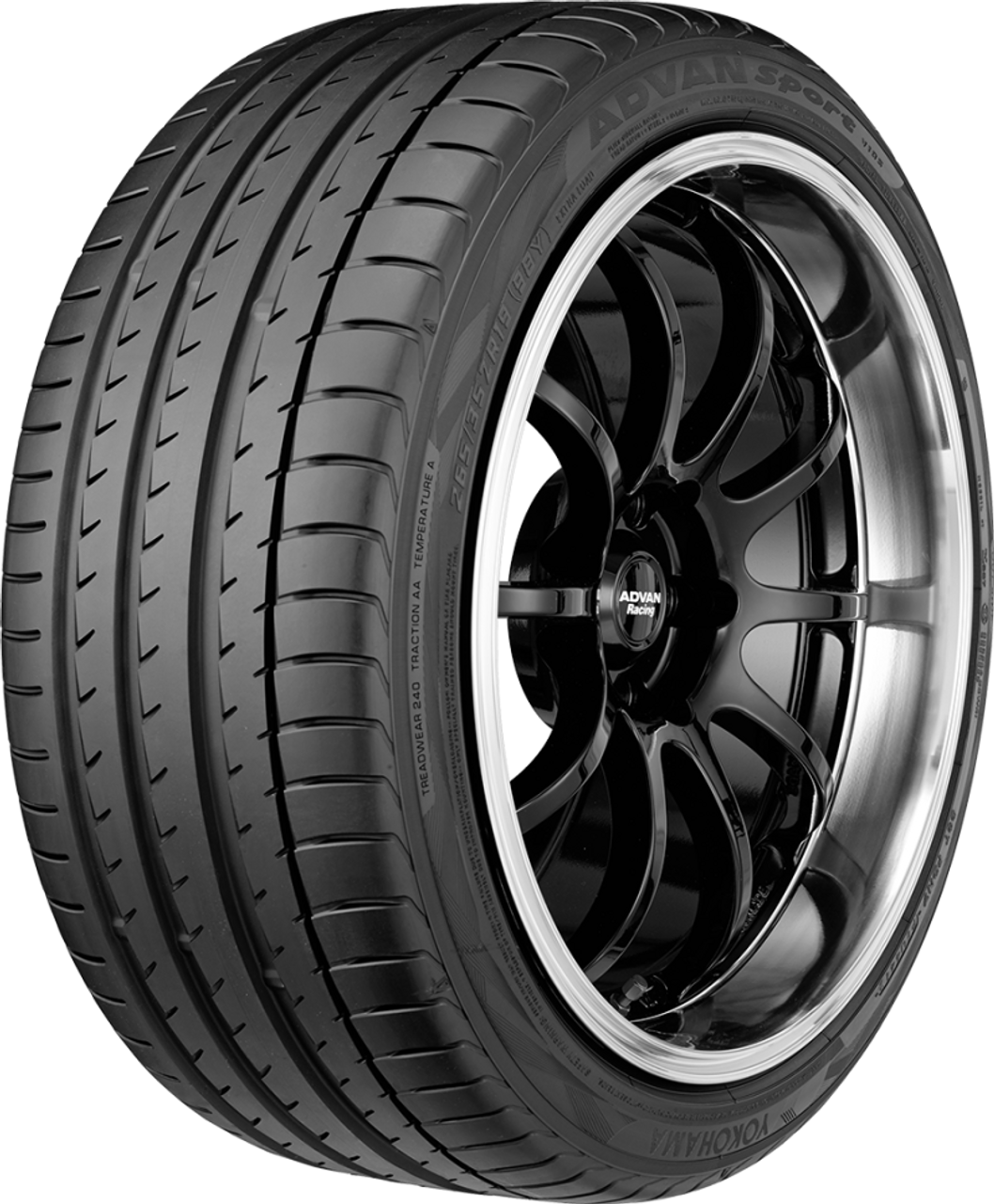 Yokohama Advan Sport V105E Tire - 285/40ZR19 107Y - 110193338