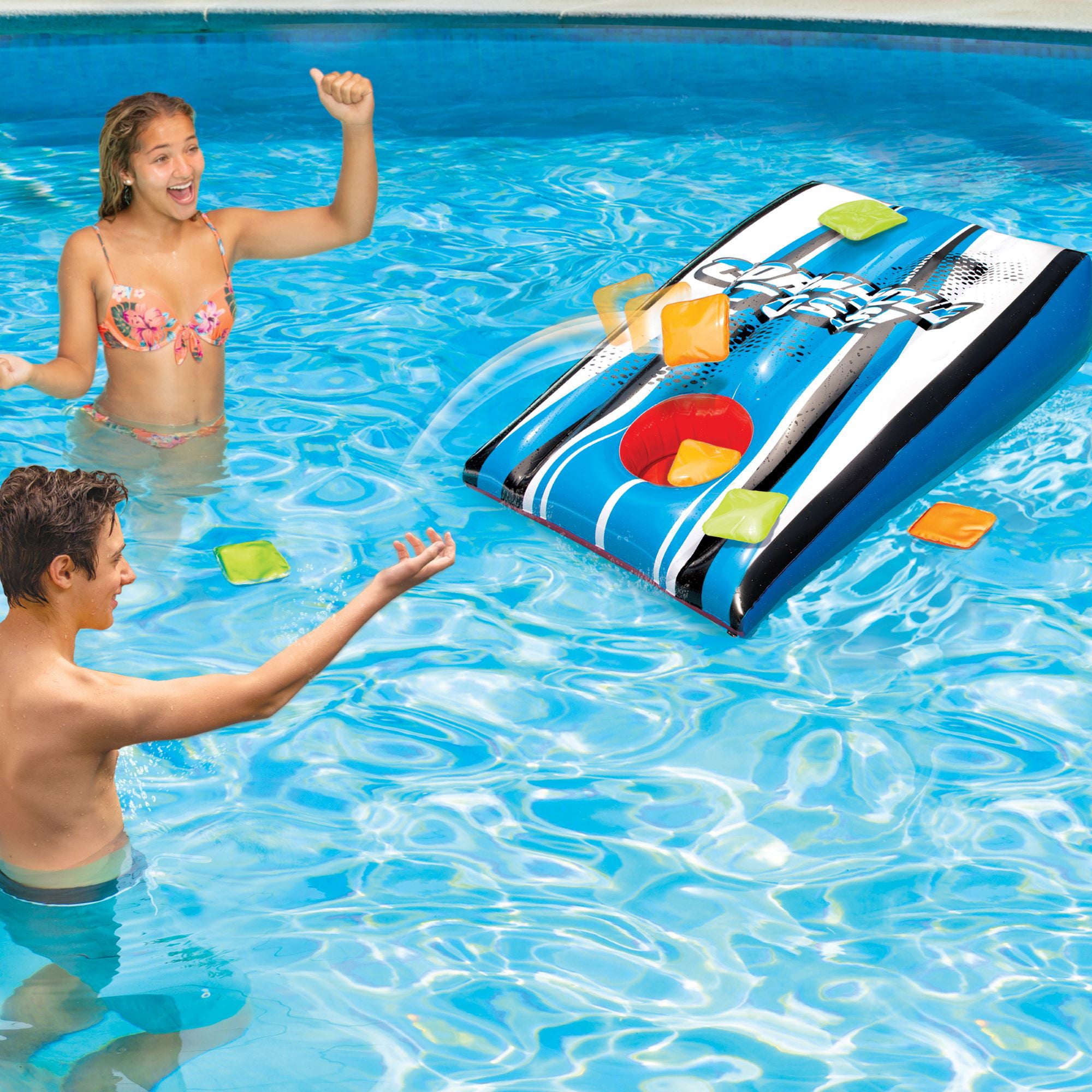 Banzai 2-in-1 Cornhole & Basketball Target Toss Pool Games, Ages 8 and up