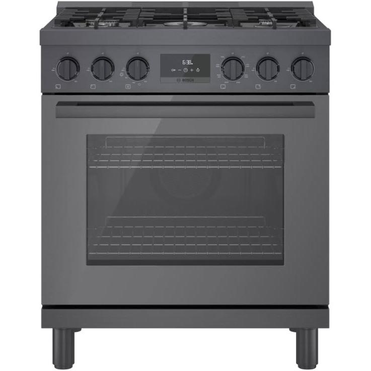 Bosch 30-inch Freestanding Dual Fuel Range with Convection Technology HDS8045C/01