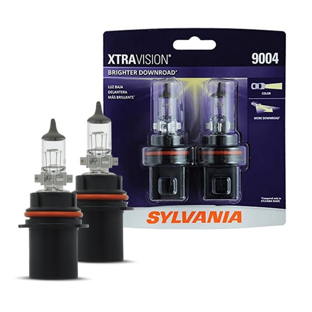 Sylvania 9004 Xtravision Halogen Headlight Bulb contains 2 Bulbs