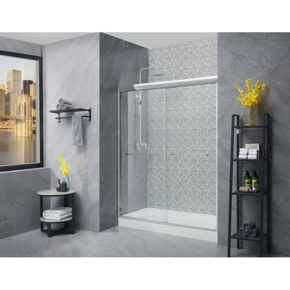 Shower Doors 56 60 in. x 72 in.Chrome Sliding Adju...