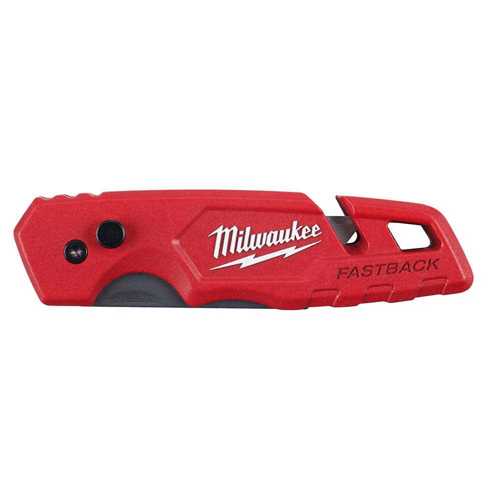 Milwaukee 4pk FASTBACK Folding Utility Knife with Blade Storage 48-22-1502X4 from Milwaukee