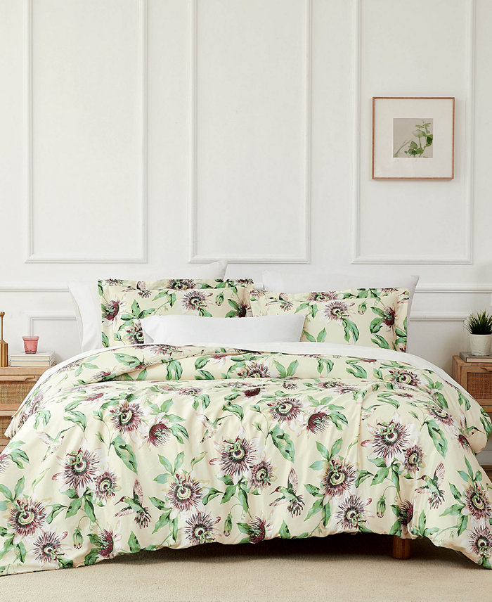 Southshore Fine Linens Passiflora Cotton Duvet Cover Set