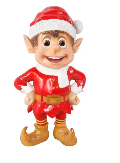 3 FT Red Standing Santa Elf