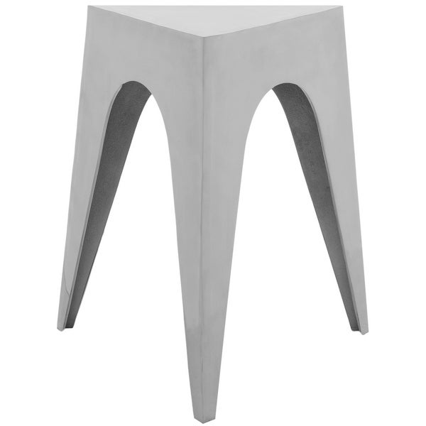 SAFAVIEH Indium Triangle Silver Side Table - 15.8