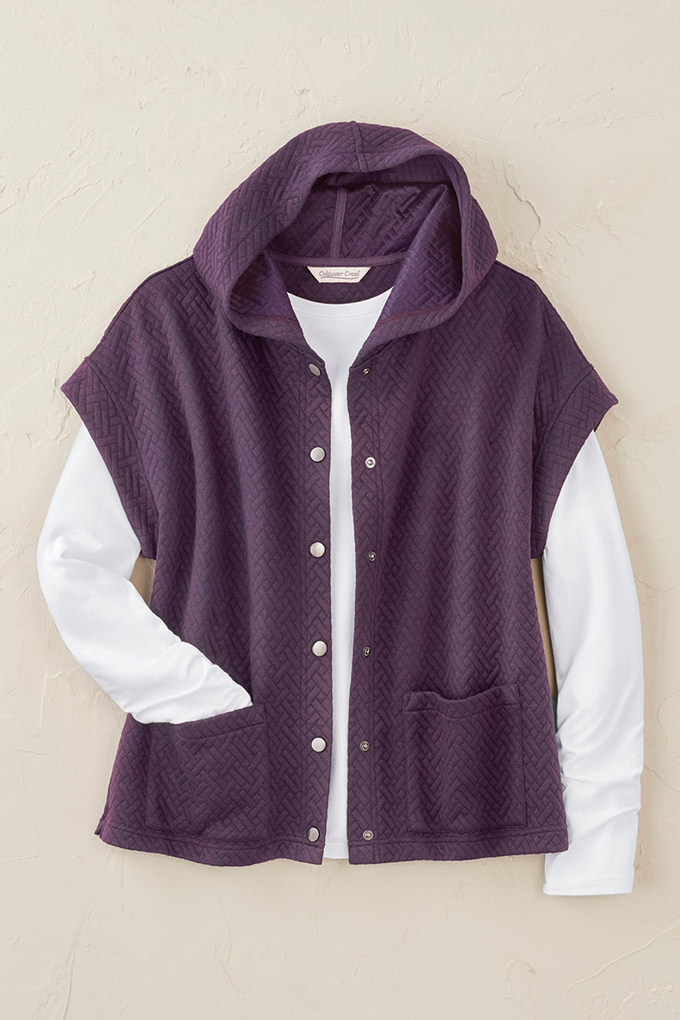 Cap-Sleeve Quilted Vest - Coldwater Creek