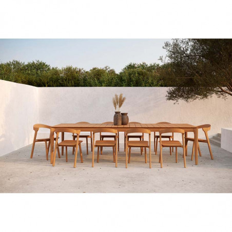 Table de jardin en teck 3m 12 personnes - Bok Outdoor ETHNICRAFT