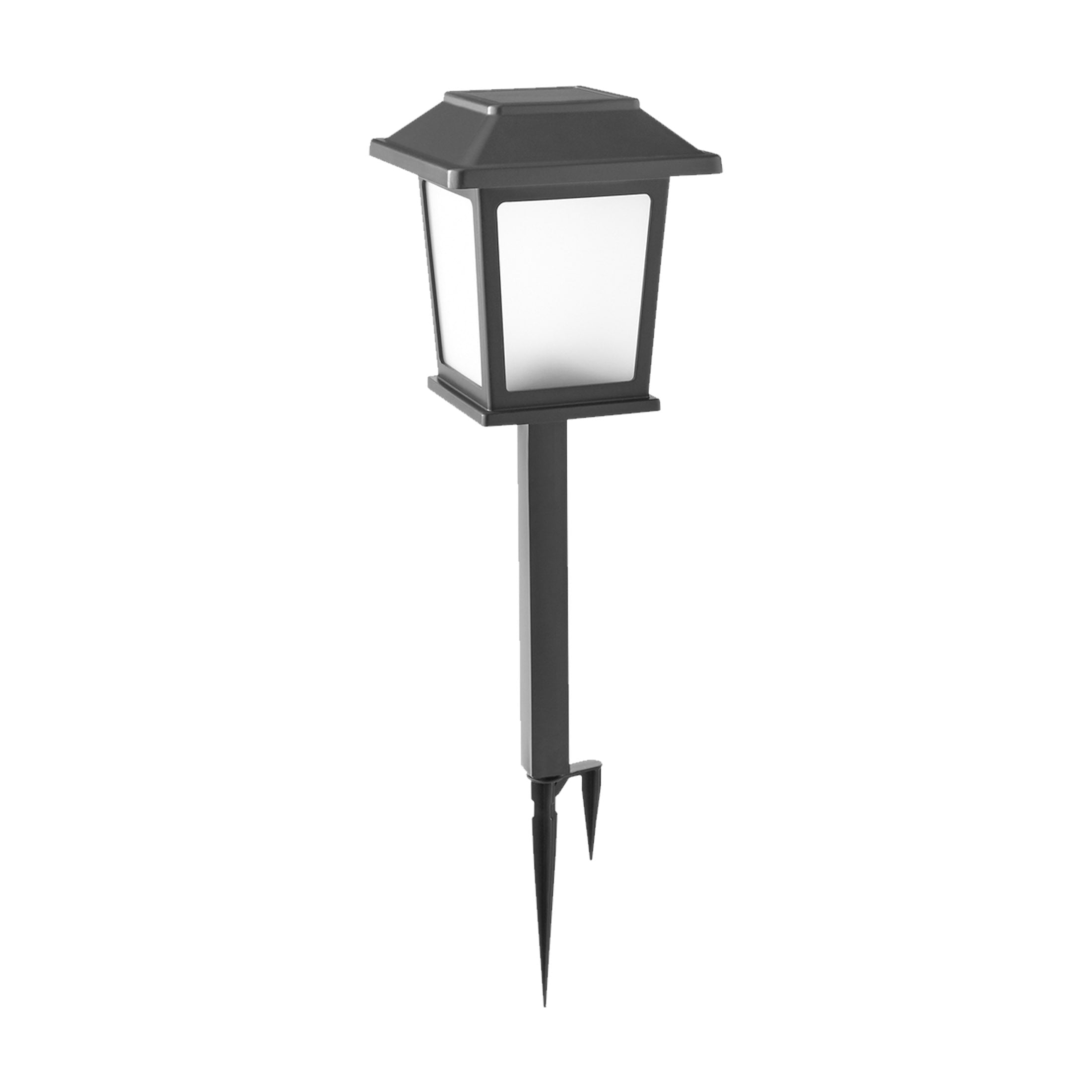 Better Homes and Gardens Solar Powered Black Metal LED Landscape Pathway Light， 30 Lumens