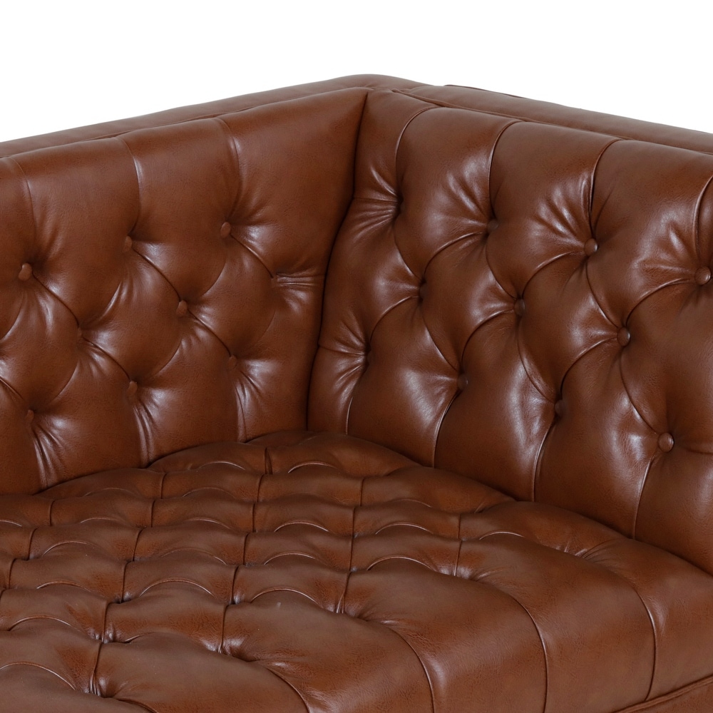 Tignall Contemporary Tufted One Armed Chaise Lounge by Christopher Knight Home   31.00\