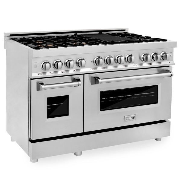 ZLINE Stainless Steel 48-inch Gas Burner/ Electric Oven Range