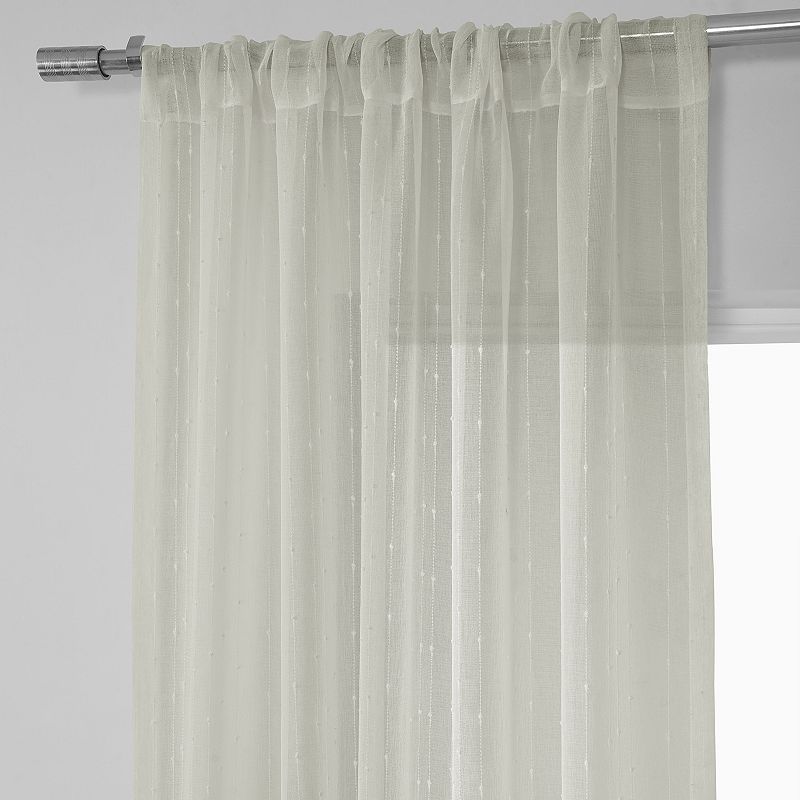 EFF Montpellier Striped Sheer Curtain