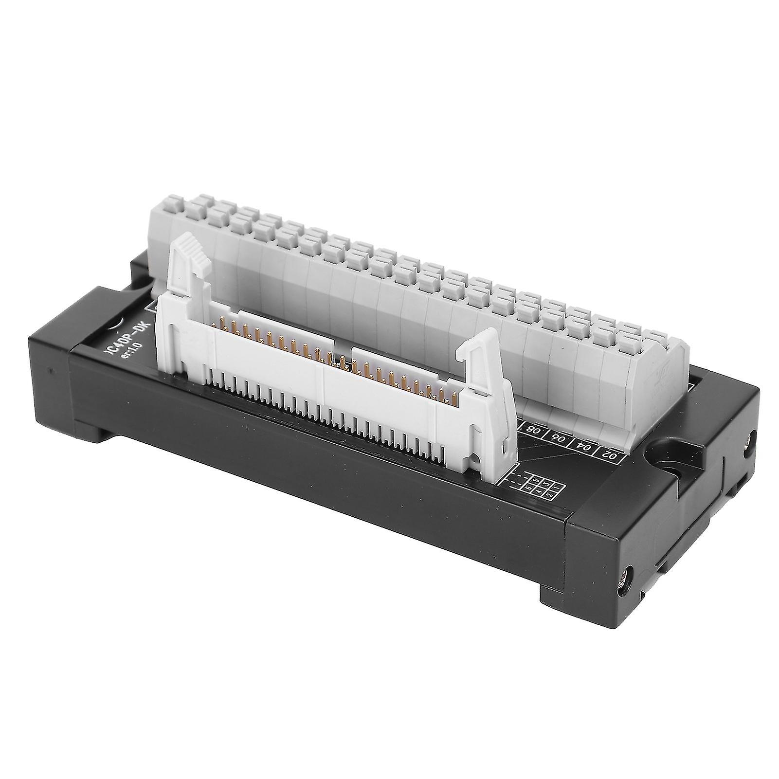 Terminal Block 40 Pin Breakout DIN Rail Mounting Adapter Connector Switch Control IDC40P‑DK