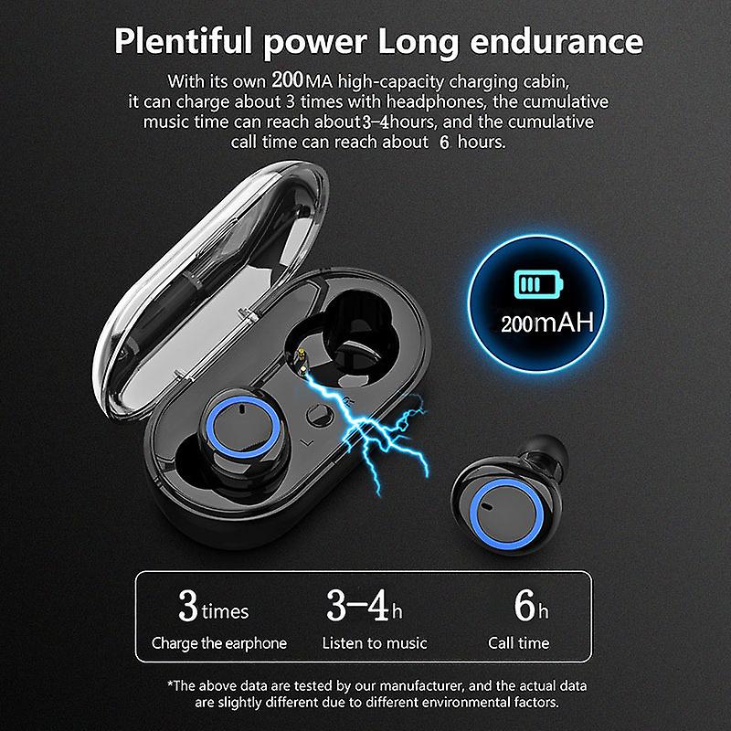 Born Pretty Y50 Bluetooth Earphone Outdoor Sports Wireless Headset 5.0 With Charging Bin Power Display Touch Control Headphone Earbuds