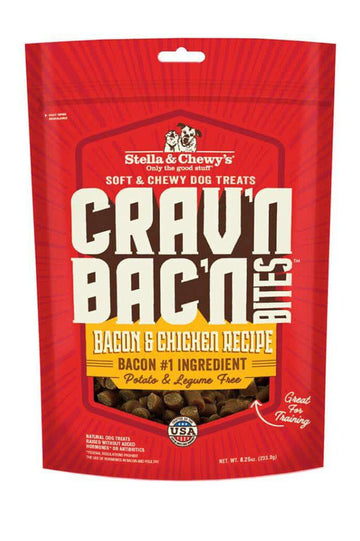 Stella and Chewys Crav'n Bac'n Bites Bacon and Chicken Dog Treats