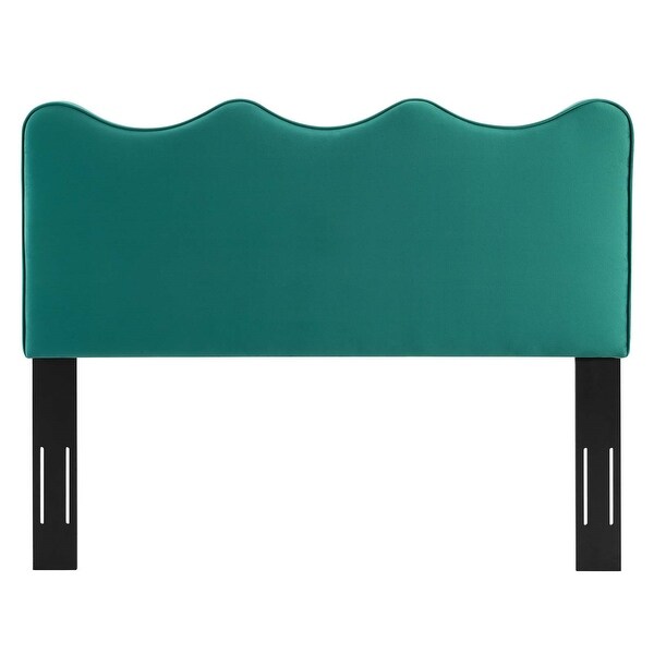 Monrovia Green Velvet Upholstered Twin Size Headboard - - 34023719