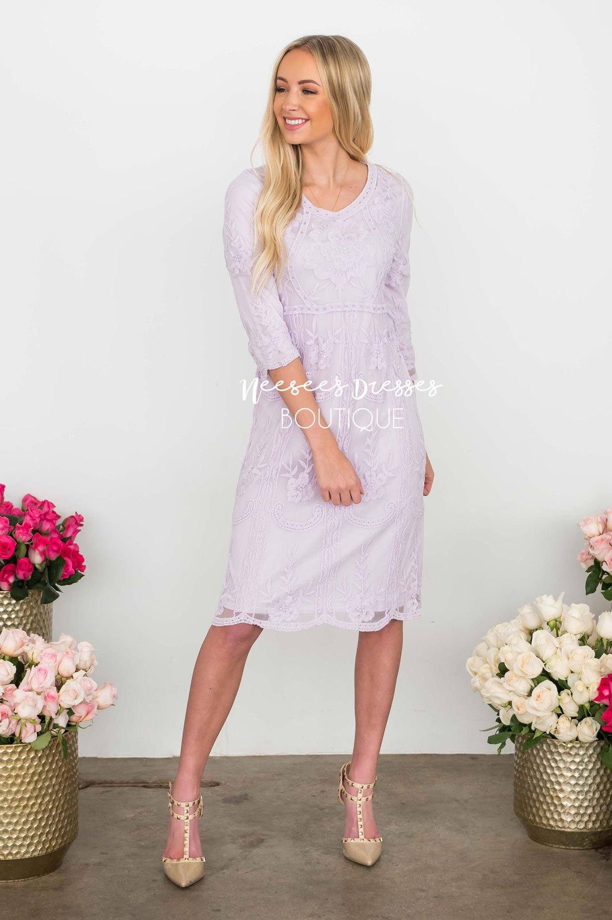 Day Dreamer Lace Dress in Lavender