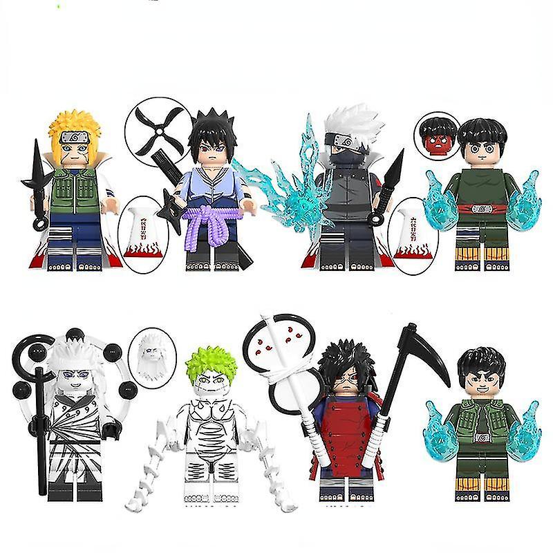 Konoha Village Children's Assembling Toys Naruto Series Metkay White Minifigure Building Blocks