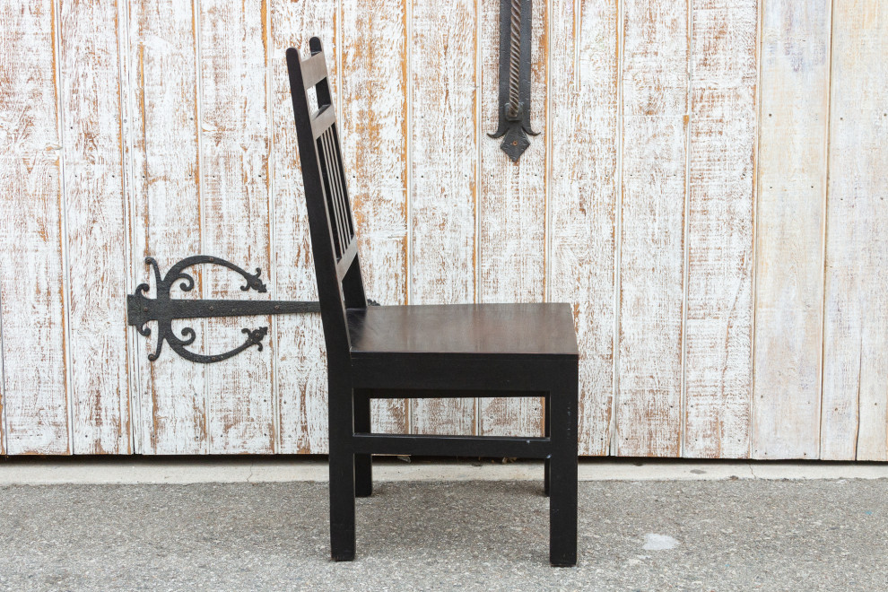 Rustic Solid Teak Colonial Chair   Transitional   Dining Chairs   by De cor  Houzz