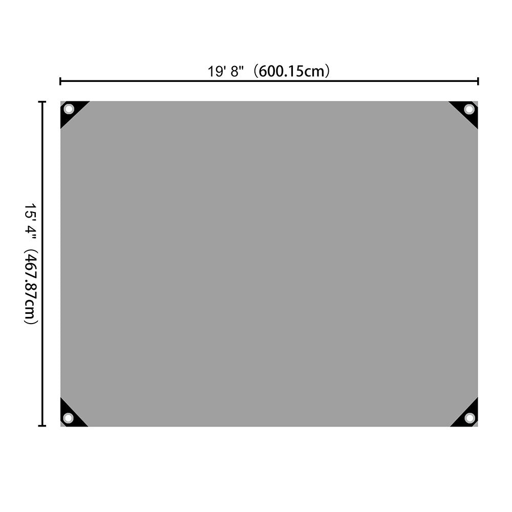 Yescom 14mil Extra Thick Heavy-Duty Poly Tarp Reinforced Canopy Size Opt