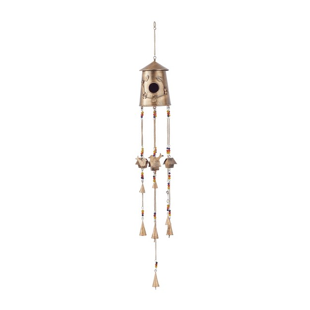 Iron Rustic Birds Windchime Bronze Olivia amp May