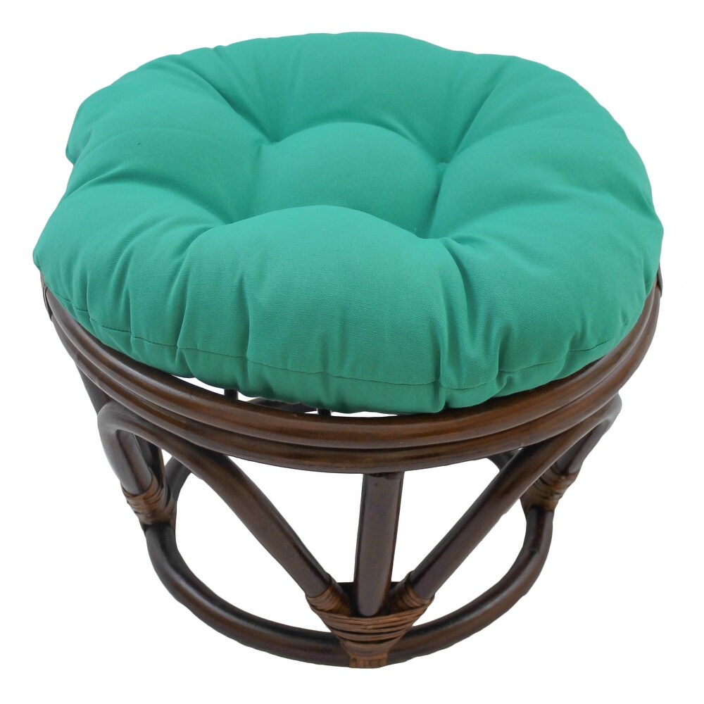 18 inch Round Twill Footstool/Ottoman Cushion (Cushion Only)   18 x 18