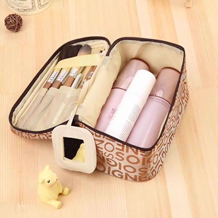 Born Pretty New Women's Lettered Make-up Bag Fashion Square Travel Portable Storage Wash Bag Cosmetic Storage Y