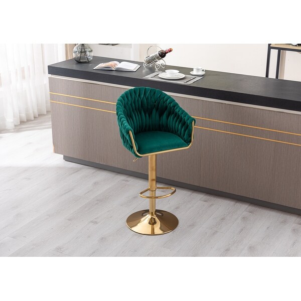 Vintage Stools with Backrest and Footstool Counter Height， Metal Frame Sturdy and Stable， Sponge Foam Cushions for Bar