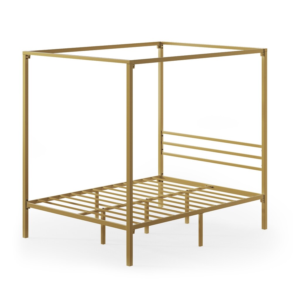 Priage by ZINUS Metal Canopy Platform Bed Frame