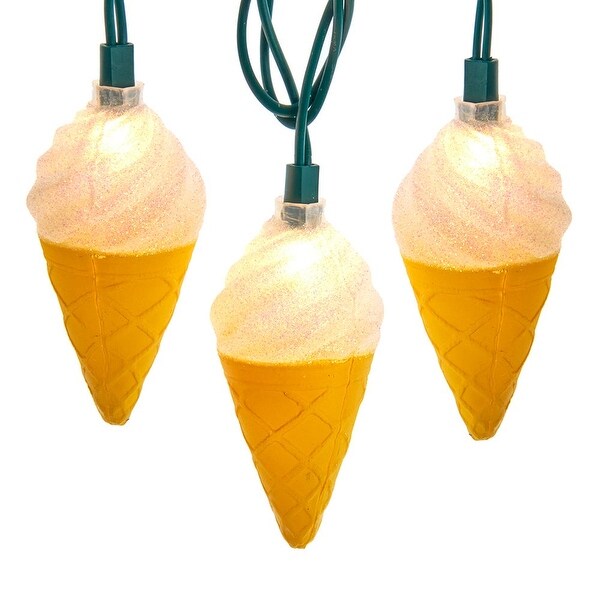 Kurt Adler UL 10Light Ice Cream Cone Light Set