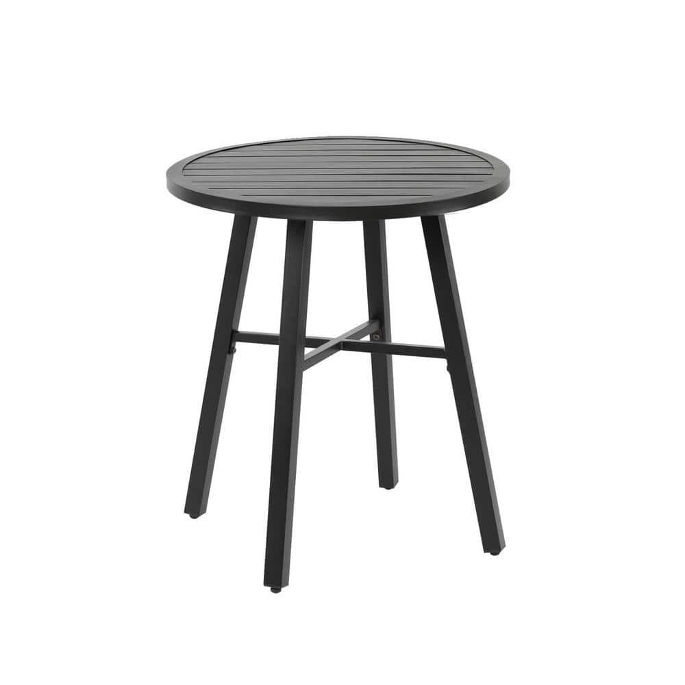 Nuu Garden Black Metal Outdoor Bistro Coffee Table