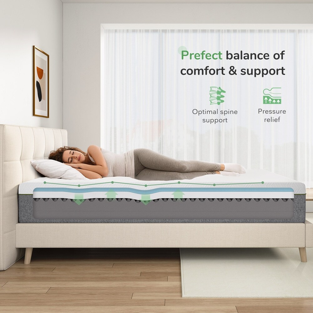 Novilla 12 inch Medium Comfort Gel Memory Foam Mattress