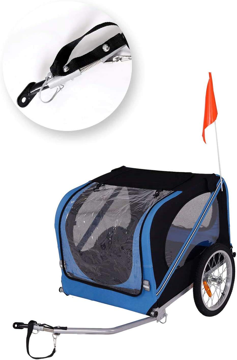 2021 NEW idea 2 in1 Medium pet Dog Bike Trailer Bicycle Trailer pet bike trailer