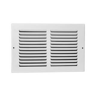 Venti Air 10 x 8 White Flat Return Air Steel Grille HRG1008