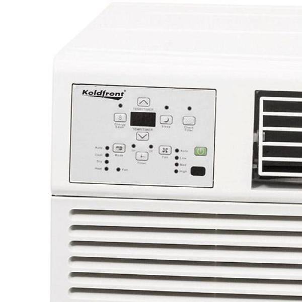 Koldfront 8000 BTU 115-Volt Window Air Conditioner with Heat and Remote in White WAC8001W