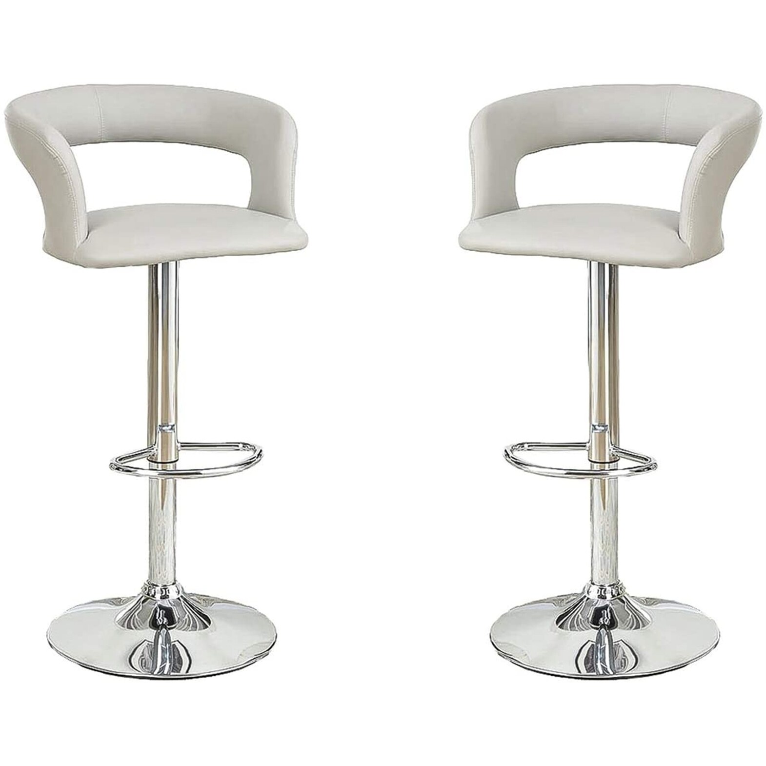 Bar Stool Counter Height Chairs Set of 2 Adjustable Height