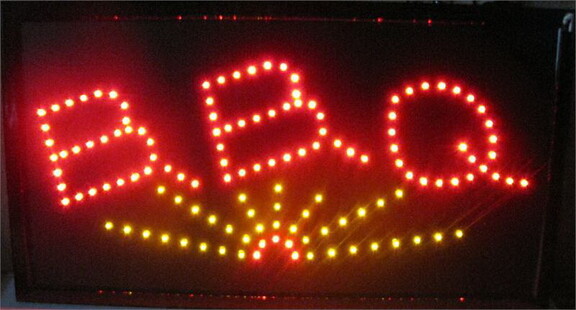 NEOPlex 13 030 BBQ LED Sign In Sunburst