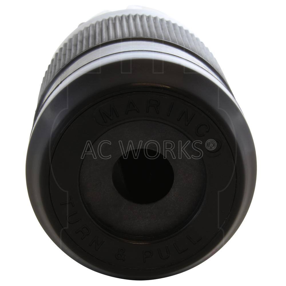 AC WORKS California Standard CS8165 50 Amp 3-Phase 480-Volt 4-Wire Locking Male Plug CS8165