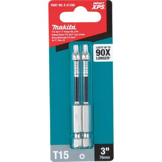 Makita IMPACT XPS T15 Torx 3 in. Power Bit (2-Pack) E-01208