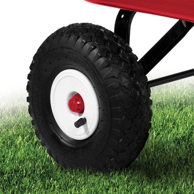 Radio Flyer Big Red Classic ATW Wagon， All-Terrain Air Tires， Red