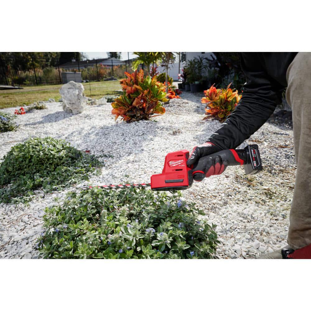 Milwaukee M12 FUEL 8 in 12V LithiumIon Brushless Cordless Hedge Trimmer Kit and M12 FUEL 6 in HATCHET Pruning Saw Combo Kit