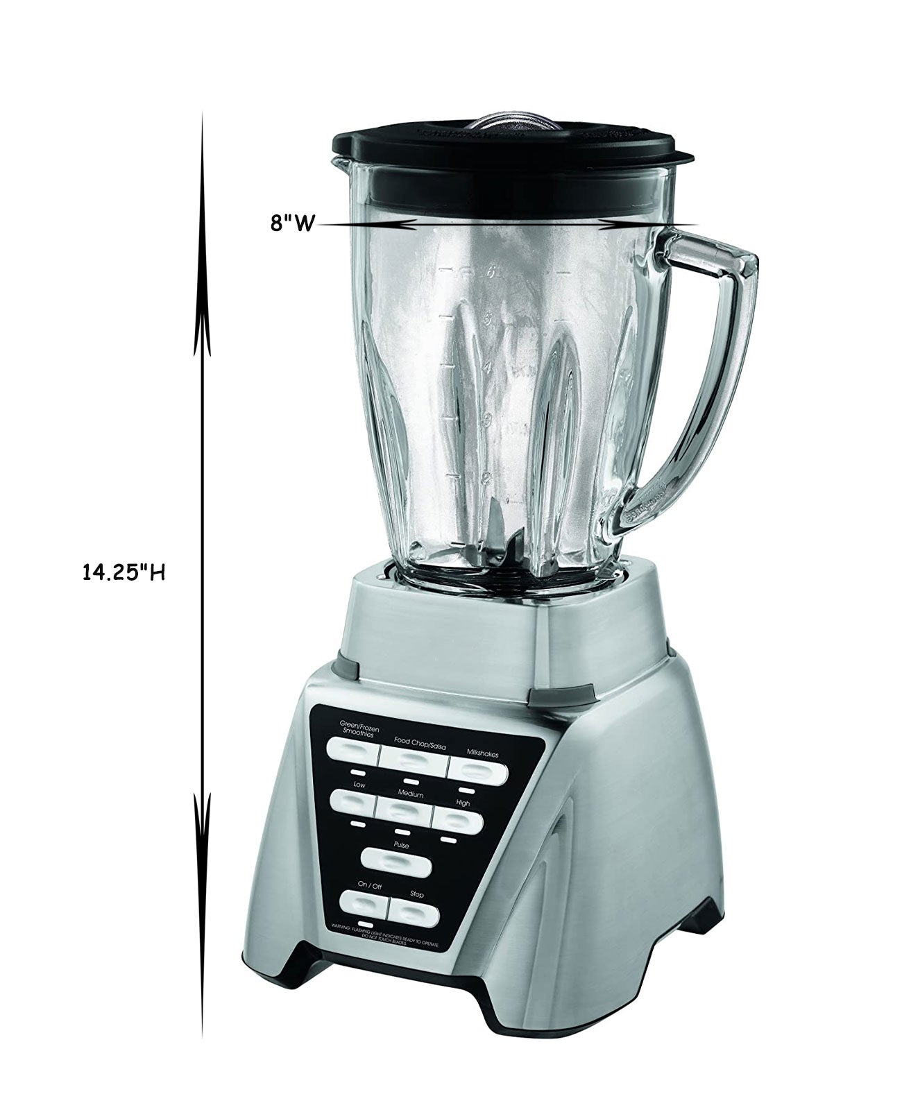 Professional Countertop Blender for Shakes & Smoothies - Blender with Glass Jar, 24-Ounce Smoothie Cup