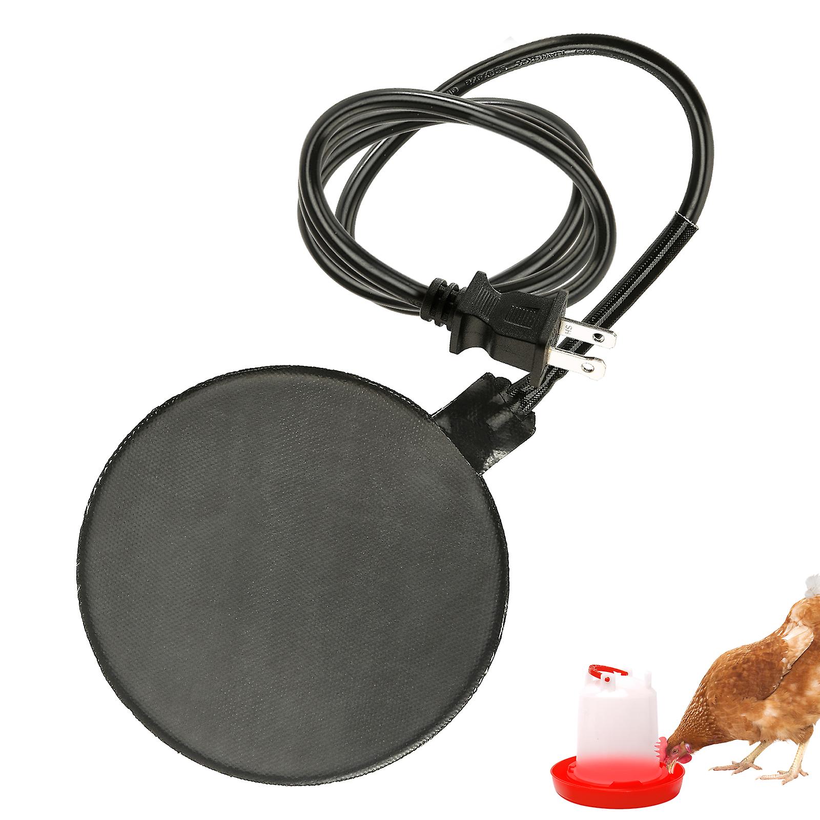 120v 20w Silicone Poultry Water Dispenser Anti Icing Heating Pad Chicken Coop Water Tank Heater American Plug 15 * 15cm