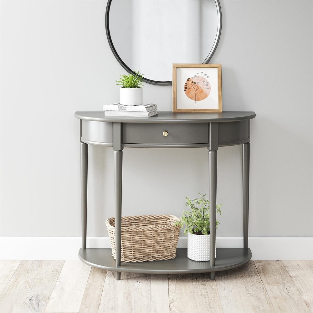 Ameriwood Home Aurora Half Moon Console Table