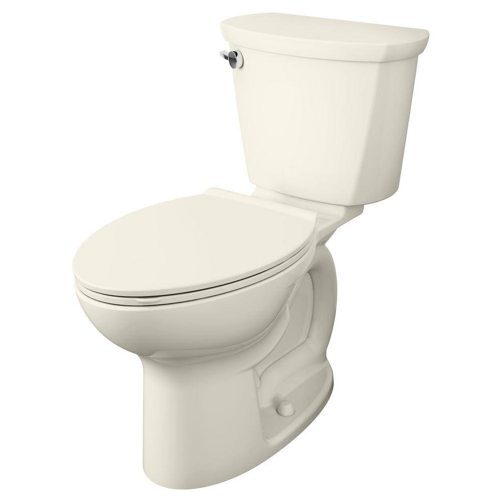 American Standard Cadet Pro Compact Tall Height 14 in. Rough-In 2-Piece 1.28 GPF Single Flush Elongated Toilet in Linen Seat Not Included 215FC104.222