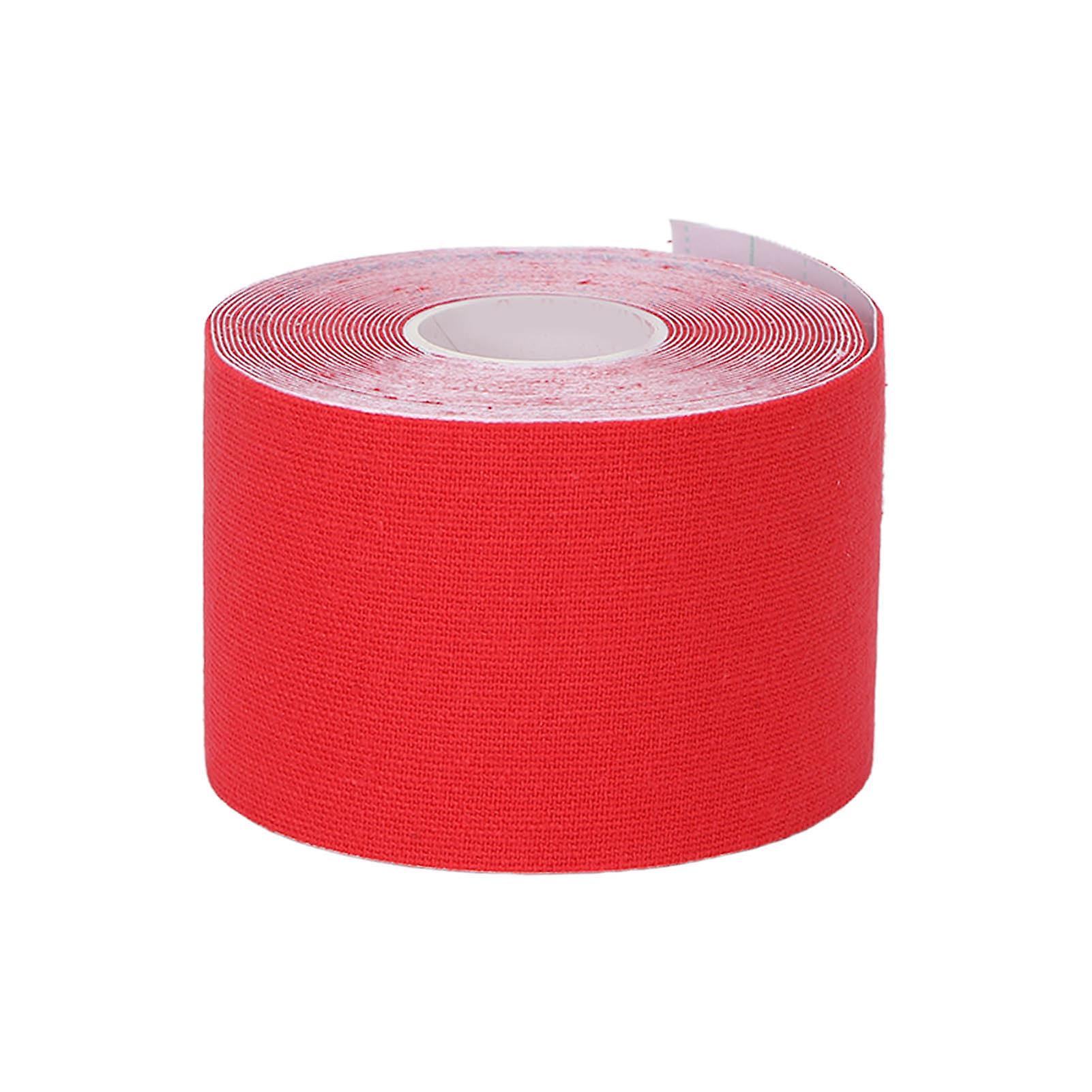 Elastic Kinesiology Tape Supports Muscles Atheletic Compression Tape Wrap Roll For Physical Therapy Sports Athletesred