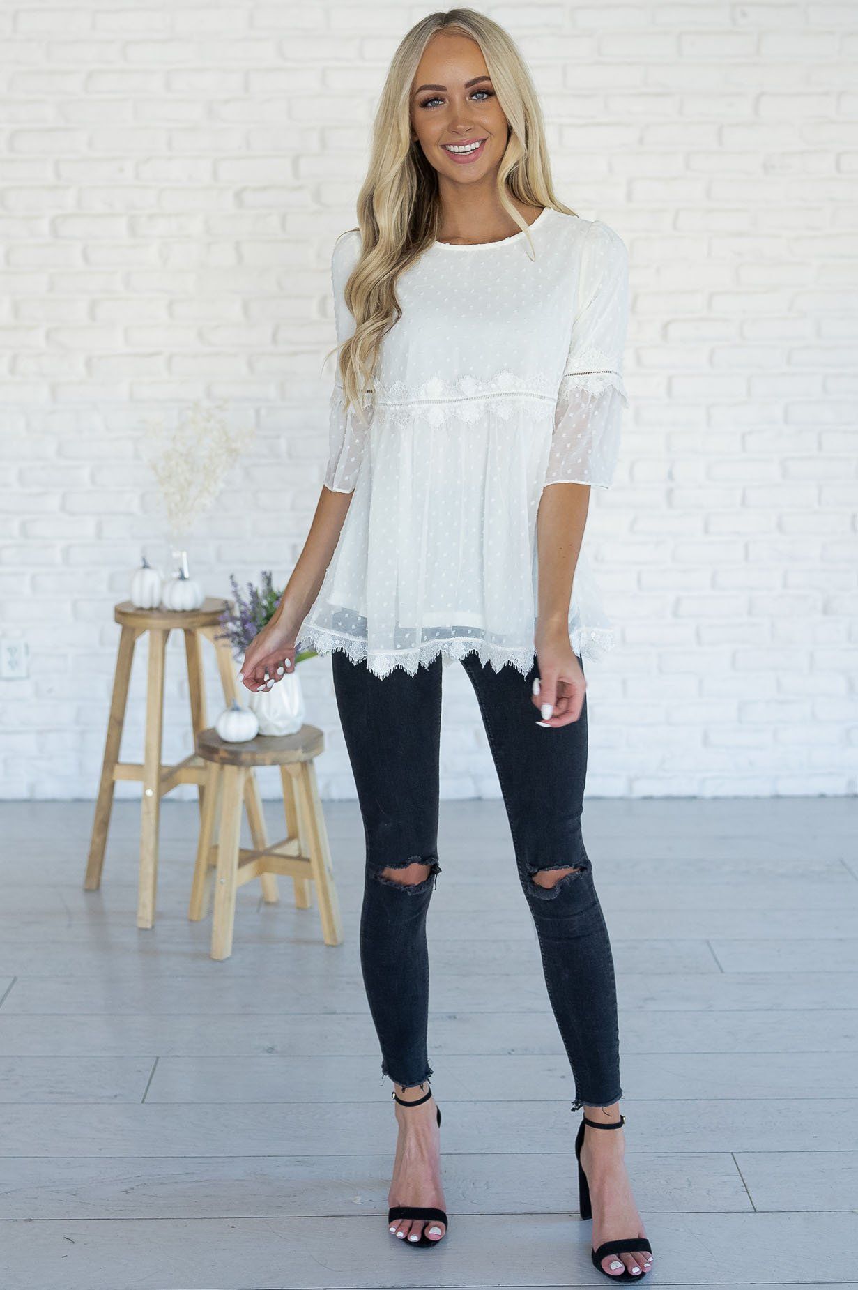 All About that Lace Blouse